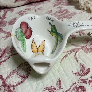 Vintage Ceramic No-Drip Gravy Separator Japan